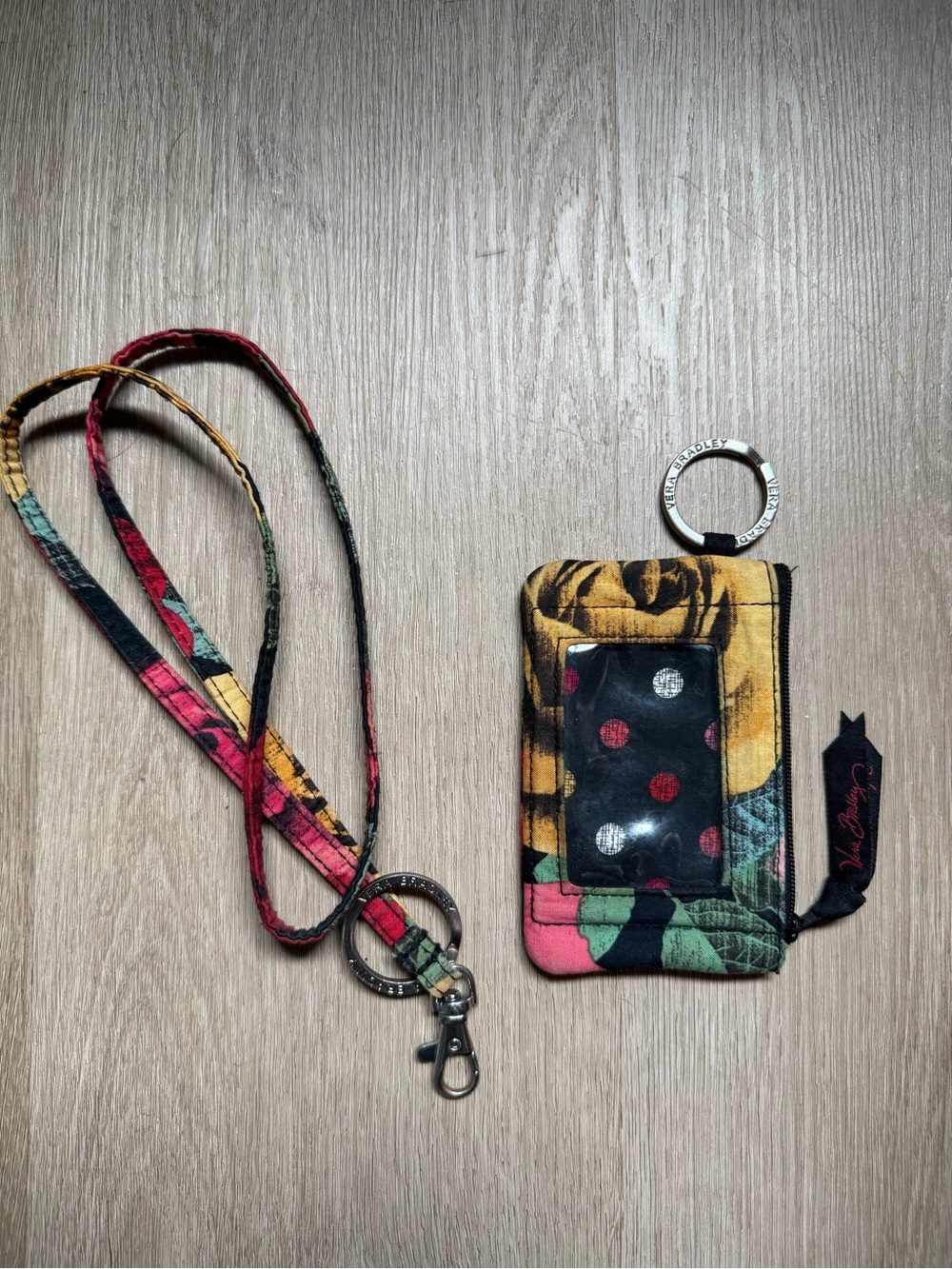 Vera Bradley Card Holder with Lanyard